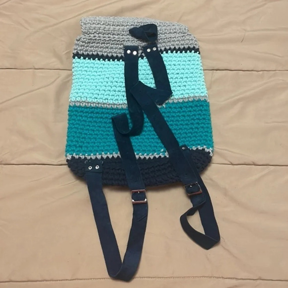 Crochet Handmade Backpack Bag Everyday‎ Summer Casual Women’s Girls Small main image 5